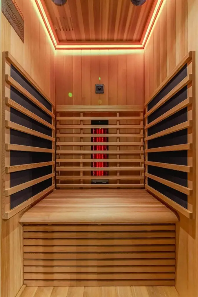 Vertical narrow design for sauna installation Johannesburg.