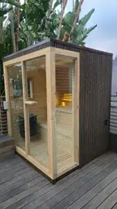 Steaming hot coal pit designed by sauna company South Africa.