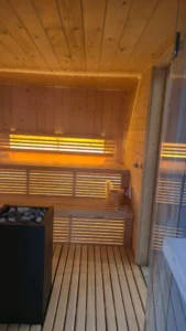 Harvia logo for sauna products in Johannesburg.