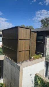 Panoramic view outdoor unit, sauna installation Johannesburg.