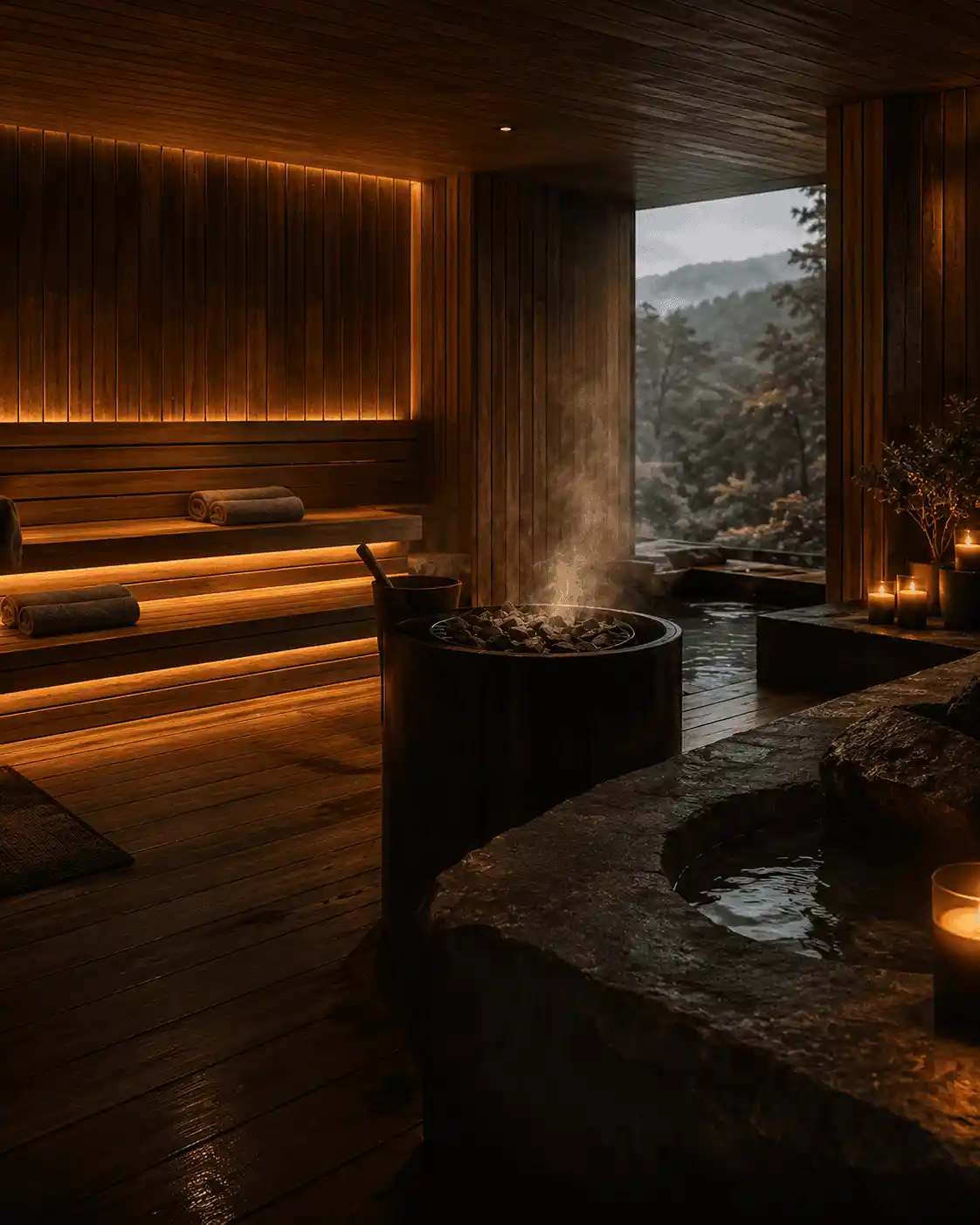Traditional hot stones for sauna installation Johannesburg.