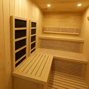 Modern infrared heater panels, sauna installation Johannesburg.